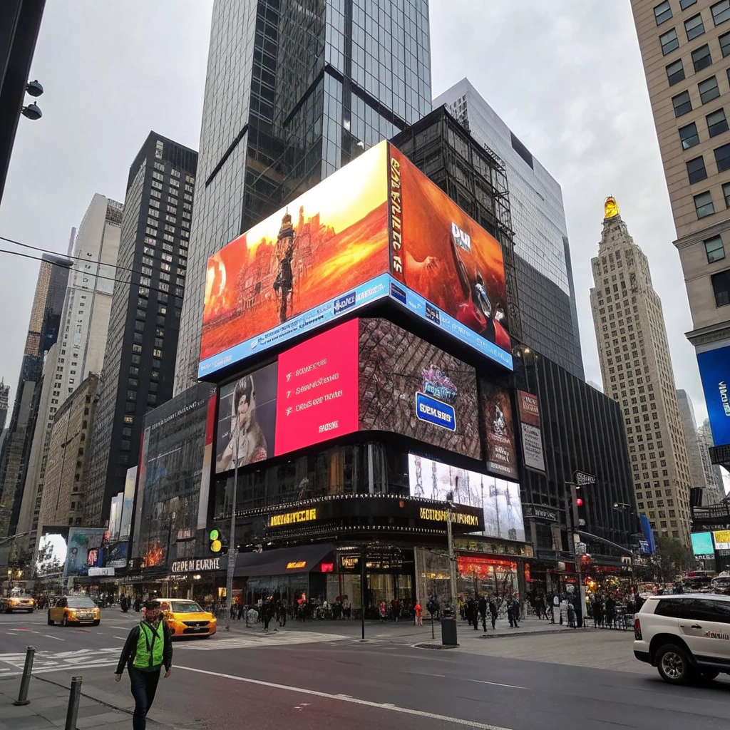 Угловой LED-экран